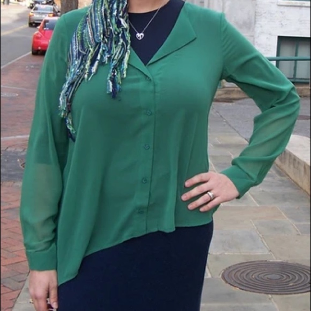 Sheer Layering Blouse - Picture 2 of 4